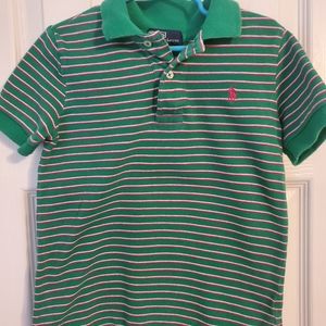 4T green and pink Polo Ralph Lauren shirt
